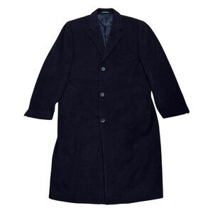 LAUREN RALPH LAUREN Wool Cashmere Luxury Designer Winter Trench Peacoat Men 40R